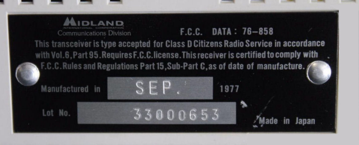 Midland 76-858